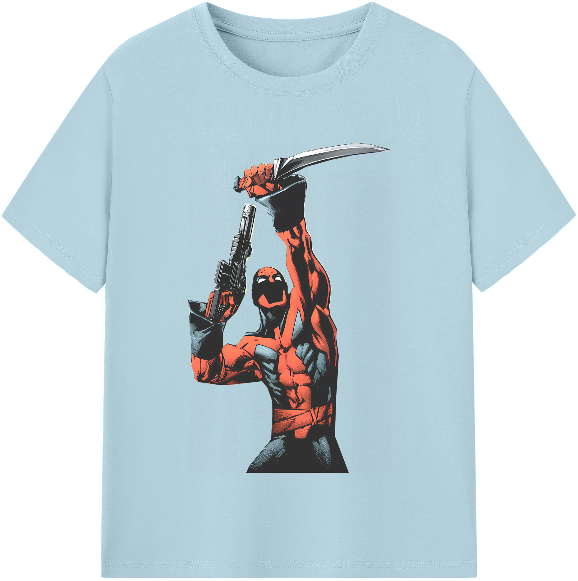 （画像用） Deadpool デッドプール 綿100％半袖Tシャツ（フロントプリント）